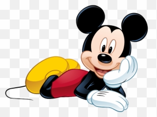 Mickey Mouse Laying Down Clipart - Mickey Mouse Png Emoji,Laying Emoji