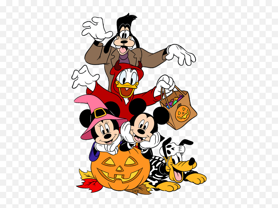 Disney Halloween Clipart Free - Clipart Donald Duck Halloween Emoji,Pumpkin Emoji Twitter