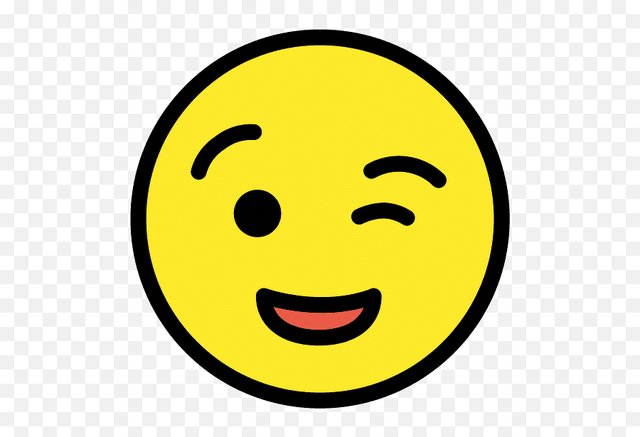 Winking Face Emoji Clipart Free Download Transparent Png - Wink,Laughing Smiley Face Emoji