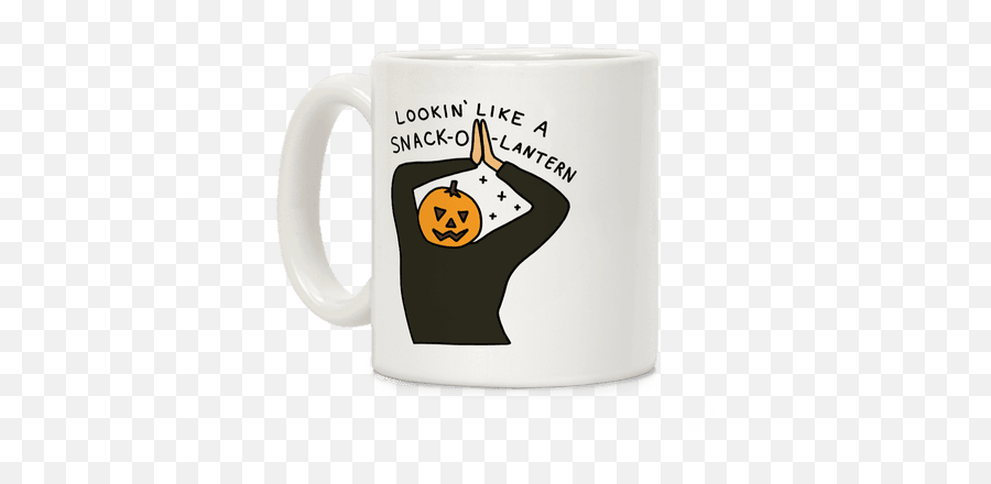 Pumpkins Coffee Mugs Lookhuman - Magic Mug Emoji,Pumkin Emoji