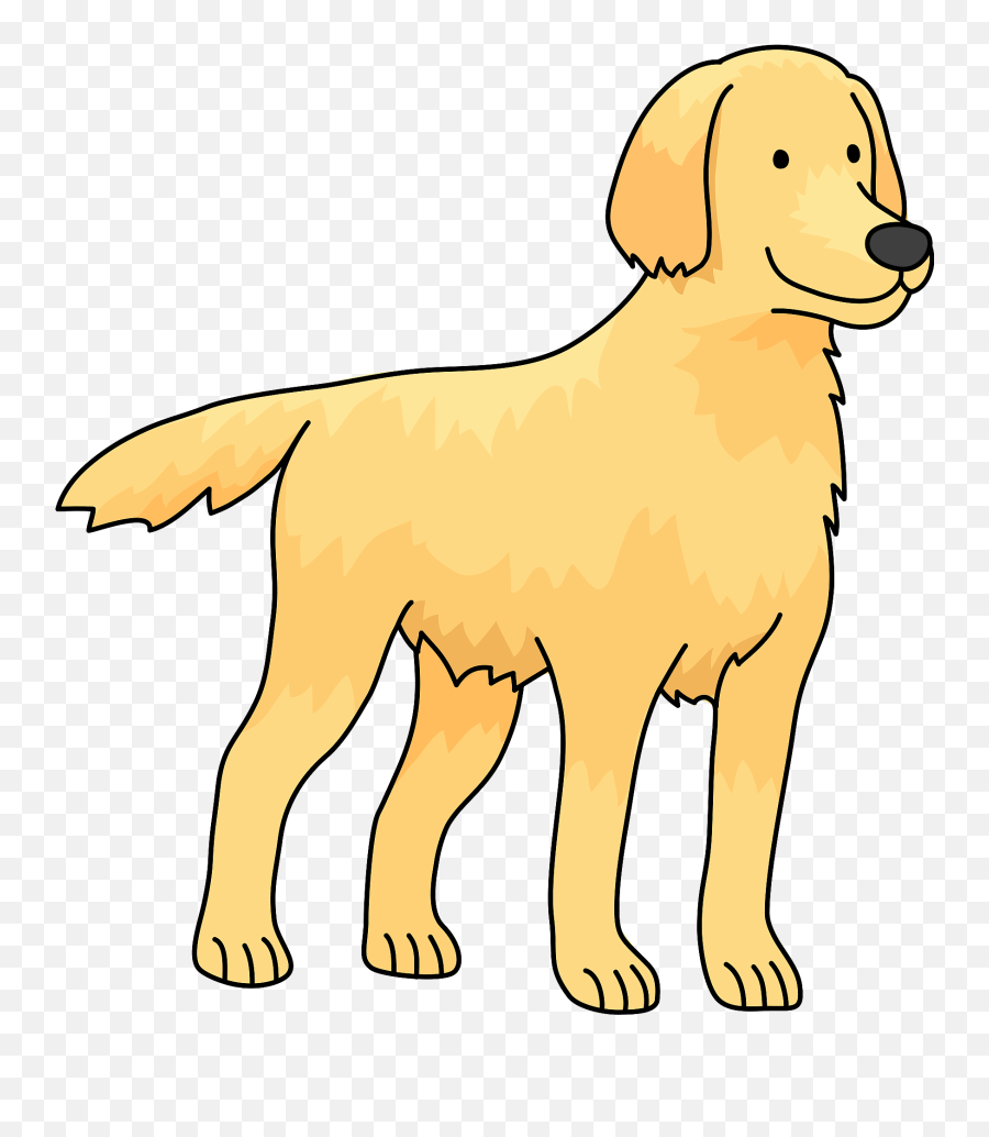 Golden Retriever Dog Clipart - Transparent Dog Clip Art Emoji,Boxer Dog Emoji