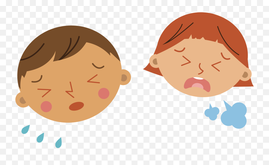 Sick Kids Cartoon Png Clipart - Full Size Clipart 5705518 Kids Sick Png Emoji,Illness Emoji