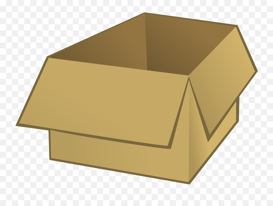 Box Cardboard Packing Office Opened - Box Clip Art Emoji,Empty Box Emoji