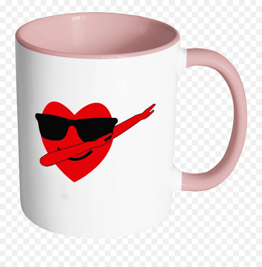 Heart Emoji Dabbing For Valentines Day - Coffee Mug,Mug Emoji