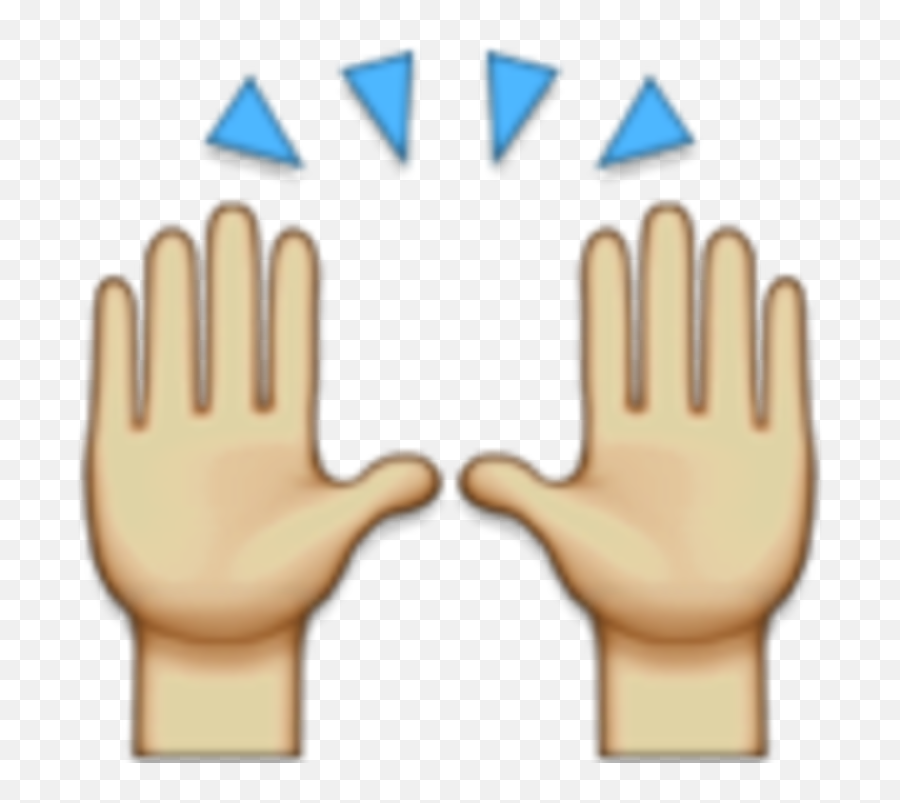 Emoji Hands Png Hands Raised Emoji Png - Emoji Hands Up Png,Hand Emoji