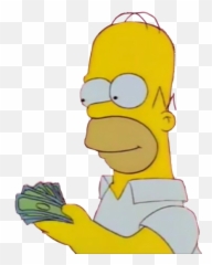 Simpsons Homersimpson Money - Cartoon Emoji