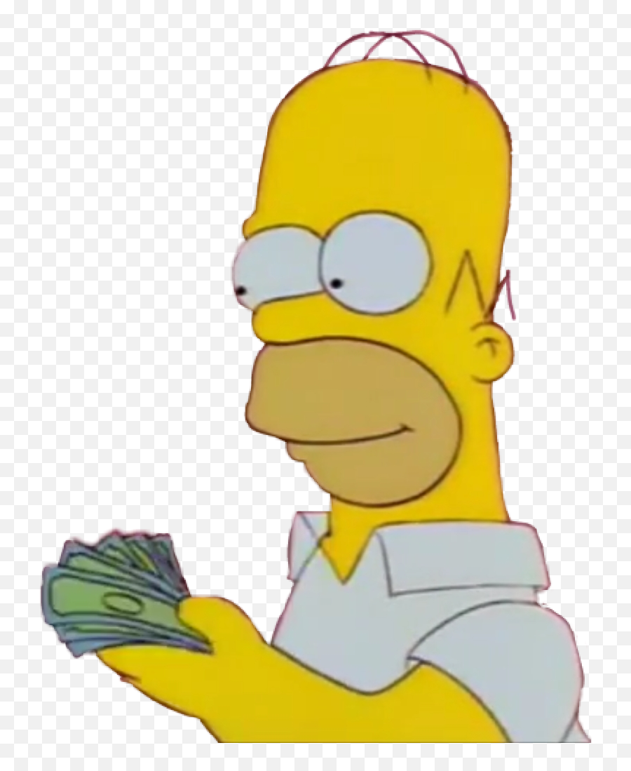 Simpsons Homersimpson Money - Cartoon Emoji,Star Money Emoji