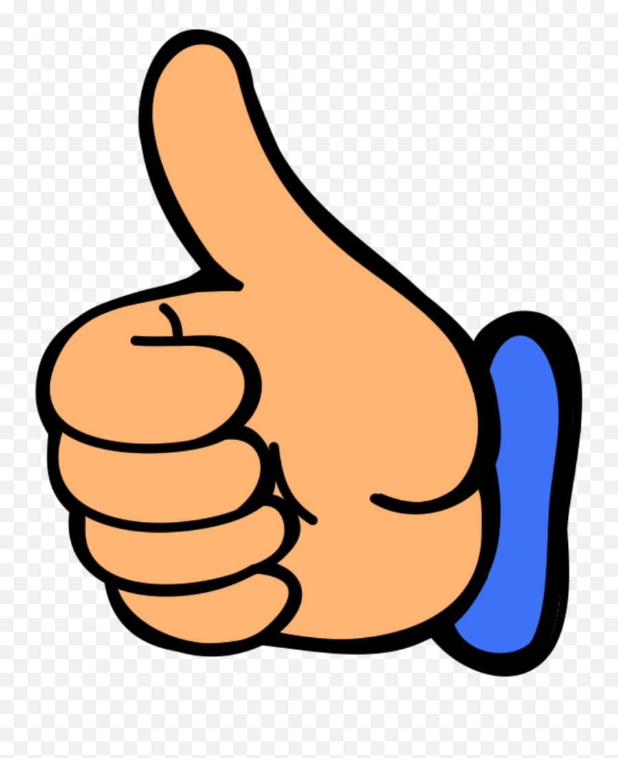 Good Clipart Thumbs Up Emoji Picture - Thumbs Up Clipart,Thumbs Down Emoji
