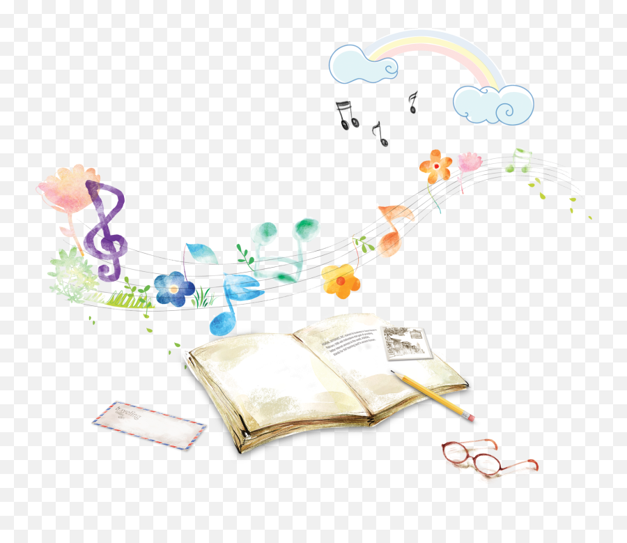Mq Book Open Notes Music Openbook - Floral Design Emoji,Music Book Emoji
