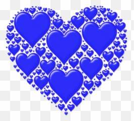 Vector Image Of Blue Heart Made Out - Sweet Love Images Download Full Hd Emoji