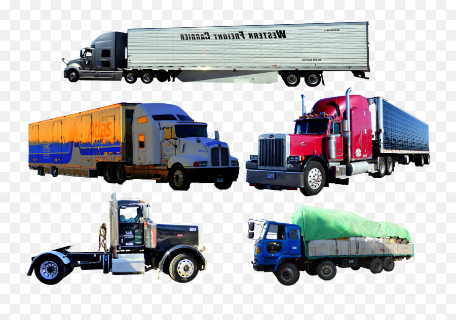 Trucks American Transport Classical - Trailer Truck Emoji,Travel Trailer Emoji