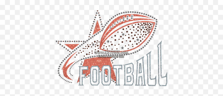 Nailhead Football Motif Heat Transfer - Emblem Emoji,Lacrosse Stick Emoji