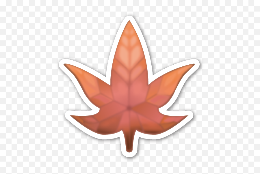 Maple Leaf - Leaves Emoji Sticker Png,Maple Leaf Emoji