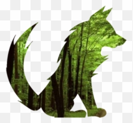 Green Forest Fox Vector Clipart Image - Emoji