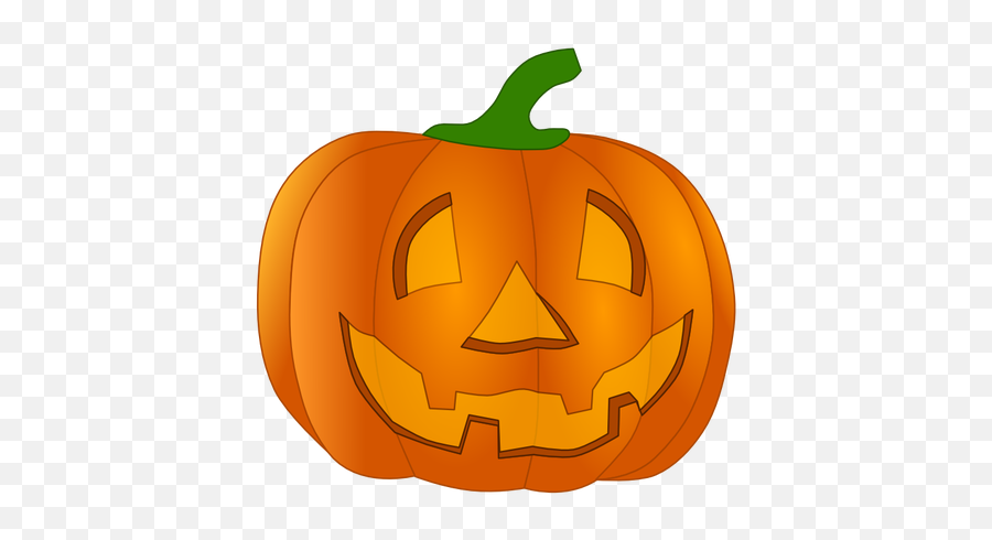 Orange Smiling Pumpkin Vector Clip Art - Jack O Lantern Clip Art Emoji,Celebration Emoji