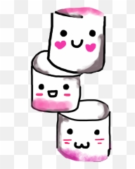 Marshmallows Stickers Kawaii Freetoedit - Food Emoji,Emoji Marshmallows