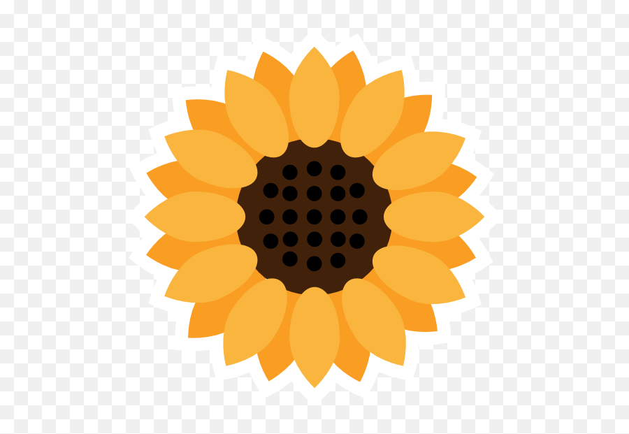 Full Sunflower Sticker - Common Seal Sticker Emoji,Sunflower Emoji