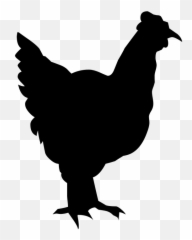 Silhouette Drawing Outline - Silueta De Pollo Png Emoji