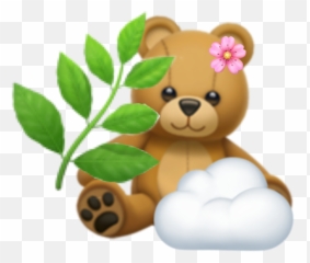 Pcbeautifulbirthmarks Bear Emoji Clouds Plant Like - Clip Art,Plant Emoji