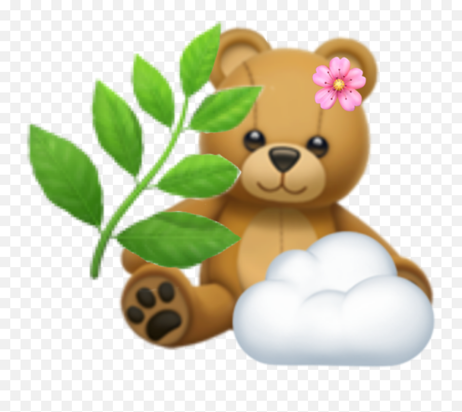 Pcbeautifulbirthmarks Bear Emoji Clouds Plant Like - Clip Art,Plant Emoji