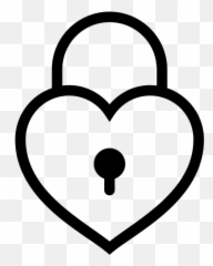 Heart Lock Icon - Emoji
