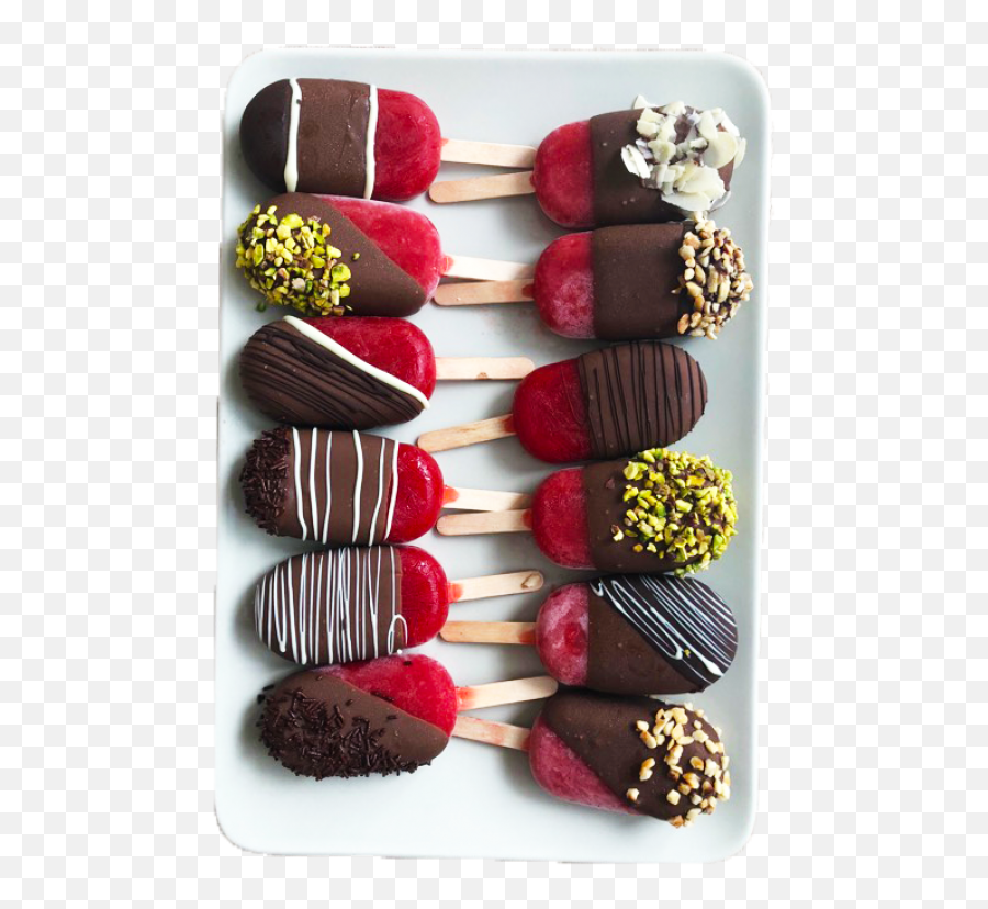 Fruit Ice Lolly With Belgian Chocolate Frutikocz - Macaroon Emoji,Emoji Chocolates