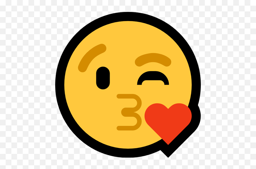 Emoji Image Resource Download - Meaning,Blowing Kiss Emoji