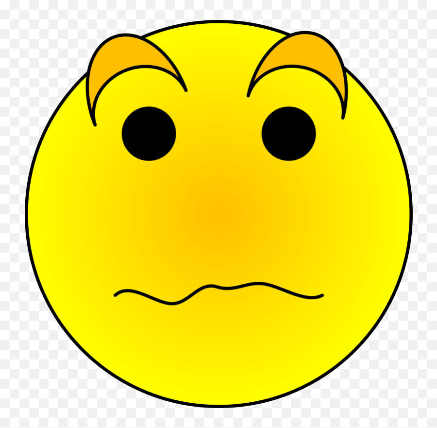 Worry Clipart Different Smiley Face Worry Different Smiley - Smiley Face So So Emoji,Different Emoticons