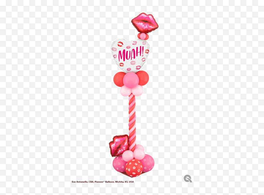 New Kissy Lips Red U0026 Pink 11 Latex Balloons 6pk - Party Supply Emoji,Muah Emoji