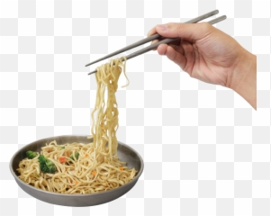 Chopsticks Noodles - Transparent Background Ramen Emoji