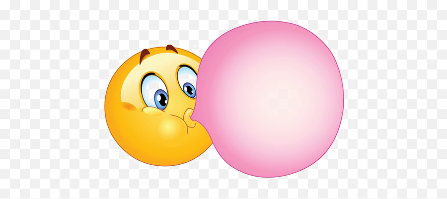 Transparent Background Bubble Gum Clipart - Chewing Gum Emoji,Chewing Emoji