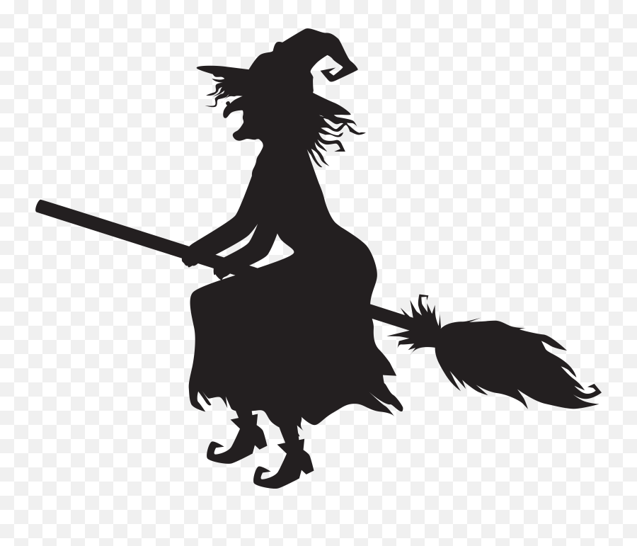 Witch Transparent Clipart Emoji,Witch On Broom Emoji
