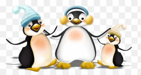 Penguin Clipart Art - Familia De Pinguinos Png Emoji