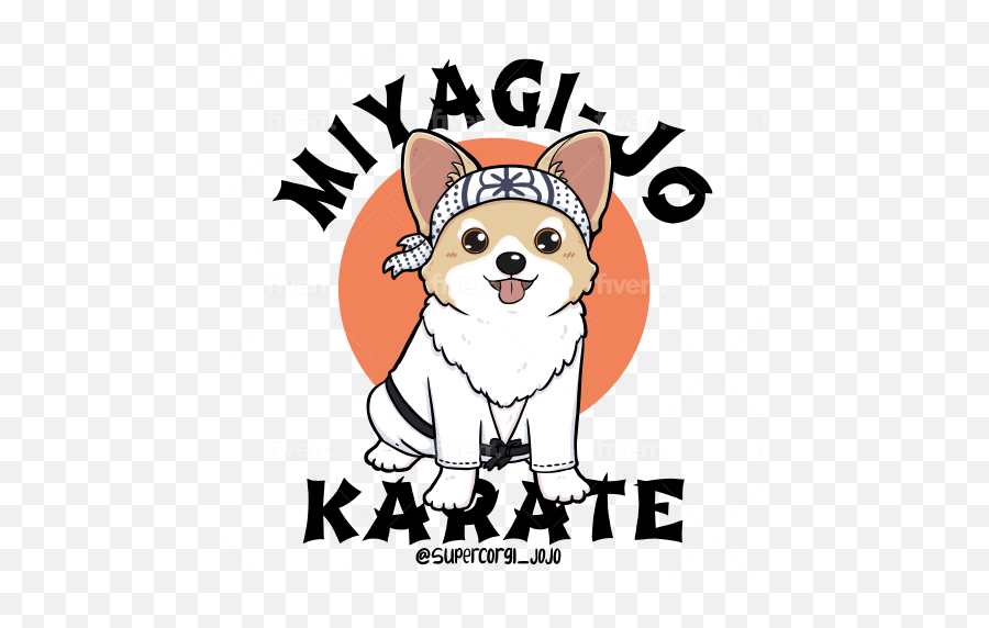 Comics Illustration - Miyagi Do Karate Logo Emoji,Karate Emojis