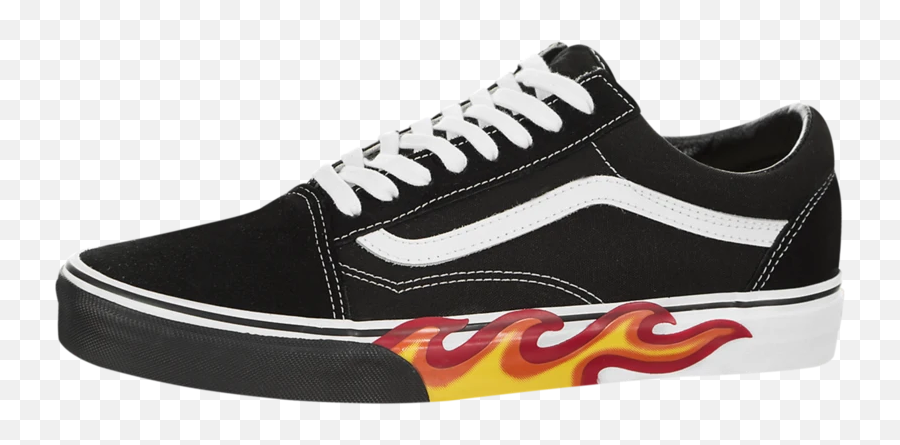 Vans Old Skool Flame Cut Out - Plimsoll Emoji,Emoji Vans