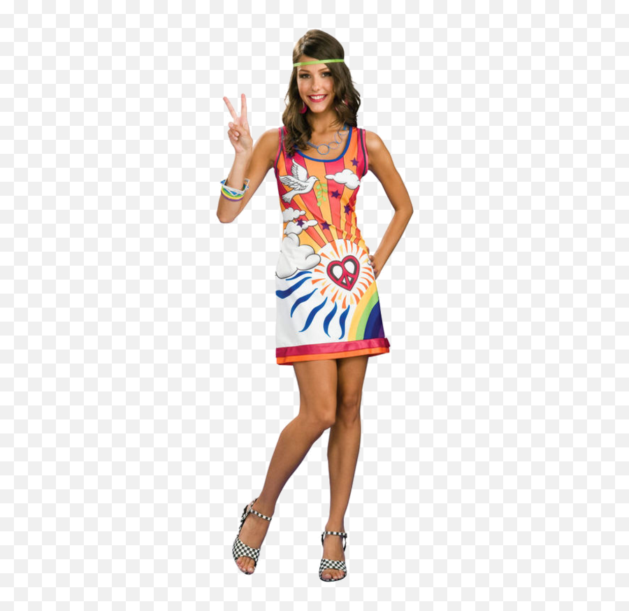 Fancy Dress Halloween Costumes - Woman 60s Fancy Dress Emoji,Emoji Dress Up