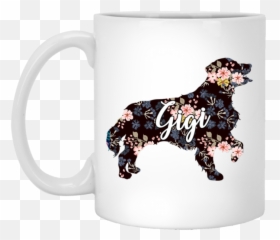 Golden Retriever Floral Gig - Magic Mug Emoji