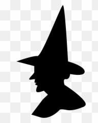 Ghost clipart silhouette Transparent FREE - Easy Witch Silhouette Emoji