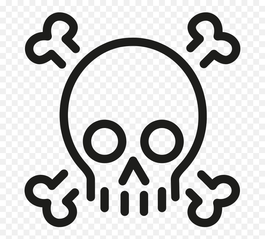 Openmoji - Draw Skull And Bones Emoji,Skull And Crossbones Emoji