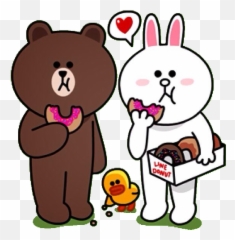 Eating - Cony And Brown Emoji