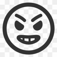 Angry Icon - Smiley Face Icons Transparent Emoji,Star Trek Emoticon