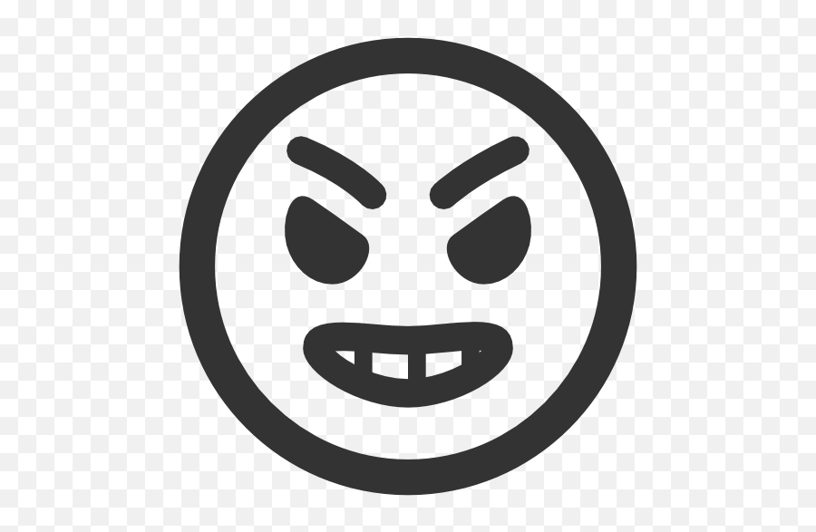 Angry Icon - Smiley Face Icons Transparent Emoji,Star Trek Emoticon
