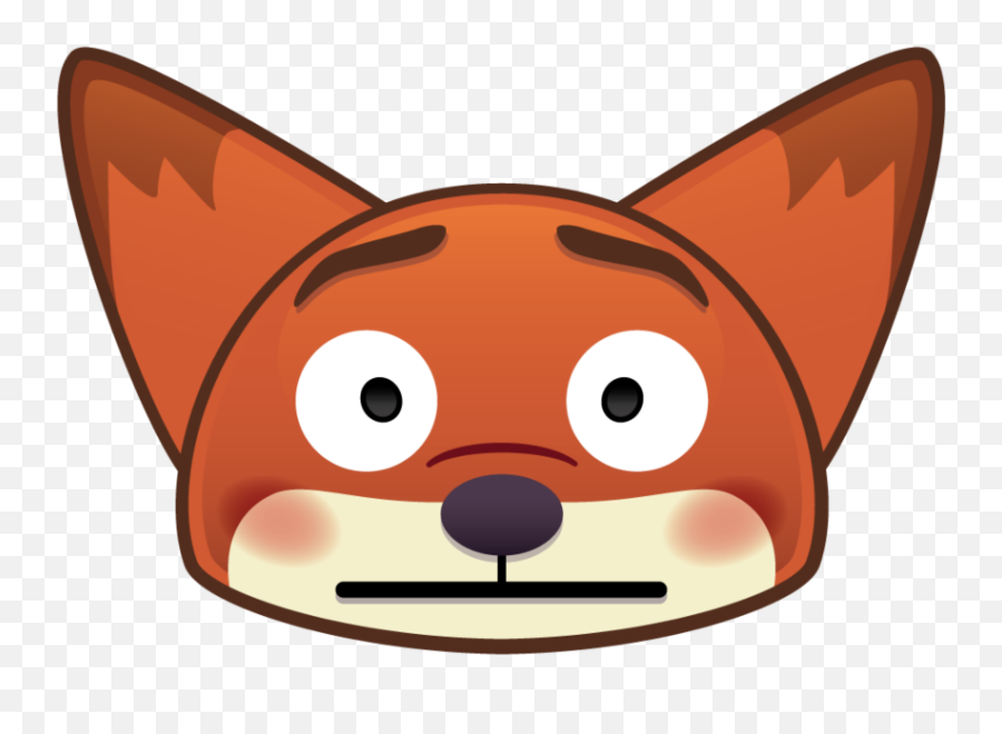 Mq Disney Fox Head Emoji Emojis - Judy Hopps Emoji,Fox Emojis