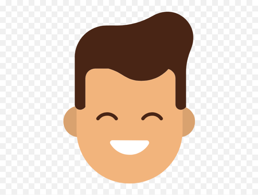 Free Online Male Man Avatar Head Vector - Man Smile Vector Png Emoji,Man Bun Emoji