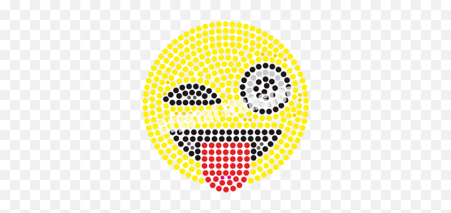Tongue Out Emoji Custom Rhinestone Iron On Transfers - Mimosa Sri Lanka Logo,Heat Emoji