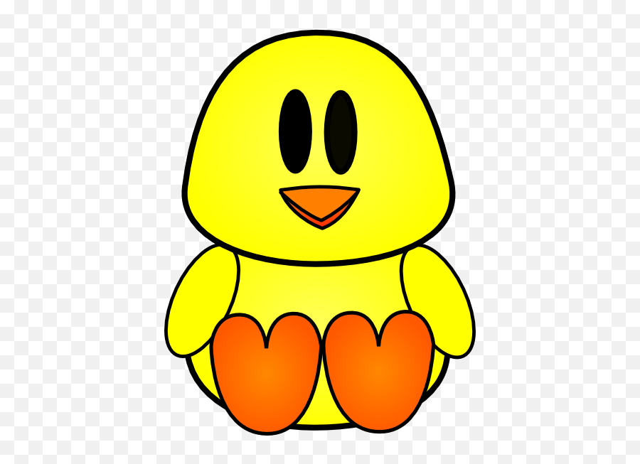 Library Of Baby Chick Face Clip Art Free Download Png Files - Baby Chick Cartoon Drawing Emoji,Chick Emoji
