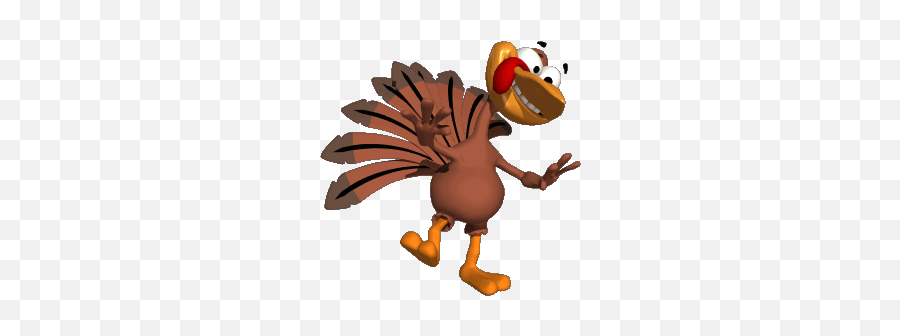 Happy Thanksgiving - Dancing Turkey Gif Emoji,Cooked Turkey Emoji
