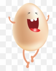 Funny Egg Clipart - Cute Egg Clip Art Emoji,Cracked Egg Emoji