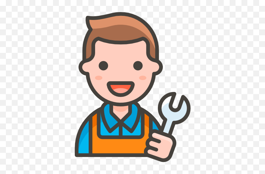 Mechanic - Male Office Worker Icon Emoji,Left Ear Emoji