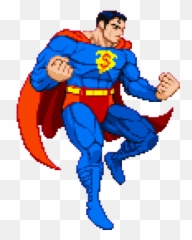 Custom Game Stickers For Android Ios - Superman Sprite Emoji